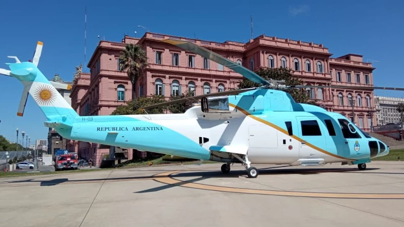 Sikorsky S-76 Spirit de la flota presidencial.